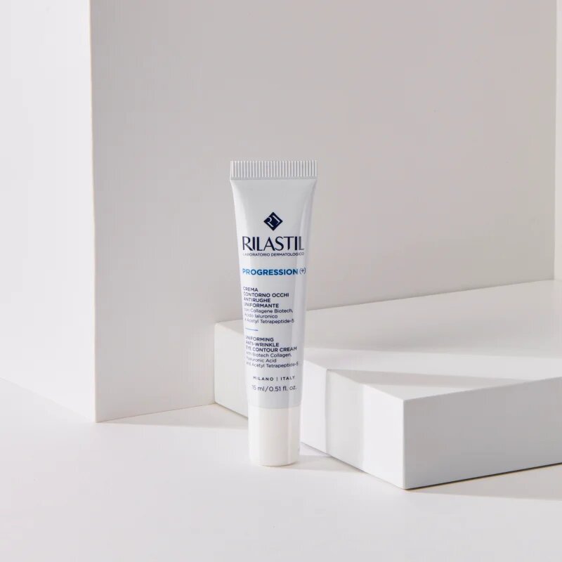 Rilastil Progression(+) krema proti gubam za predel okoli oči 15 ml