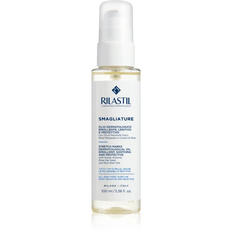 Rilastil Smagliature masažni gel-olje za brazgotine in strije z mandljevim oljem 100 ml