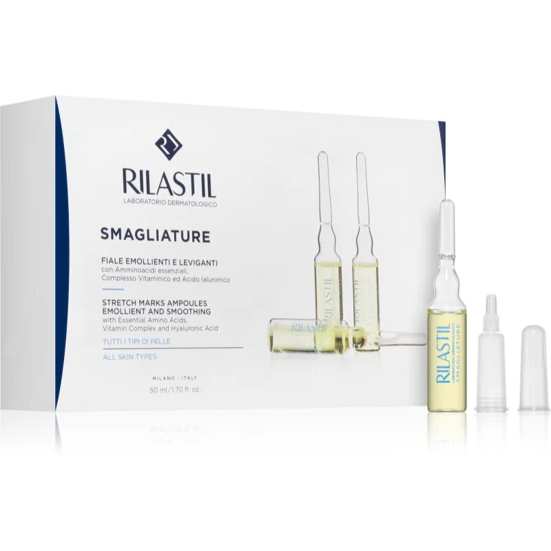 Rilastil Stretch Marks gladilni serum proti strijam v ampulah 10x5 ml