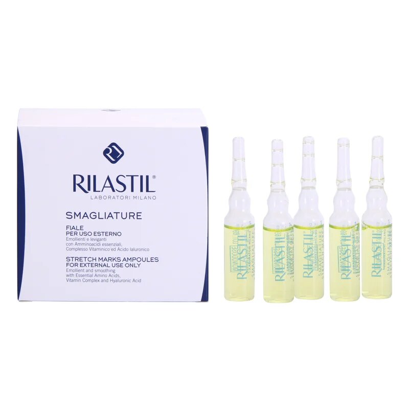 Rilastil Stretch Marks gladilni serum proti strijam v ampulah 10x5 ml