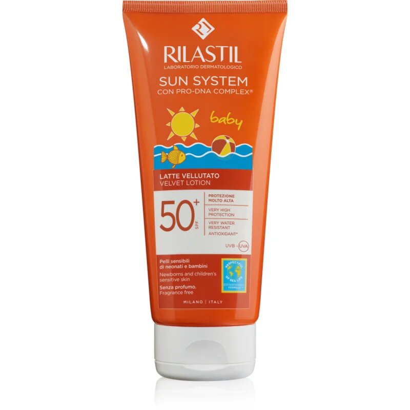 Rilastil Sun System Baby losjon za sončenje za otroke SPF 50+ 200 ml