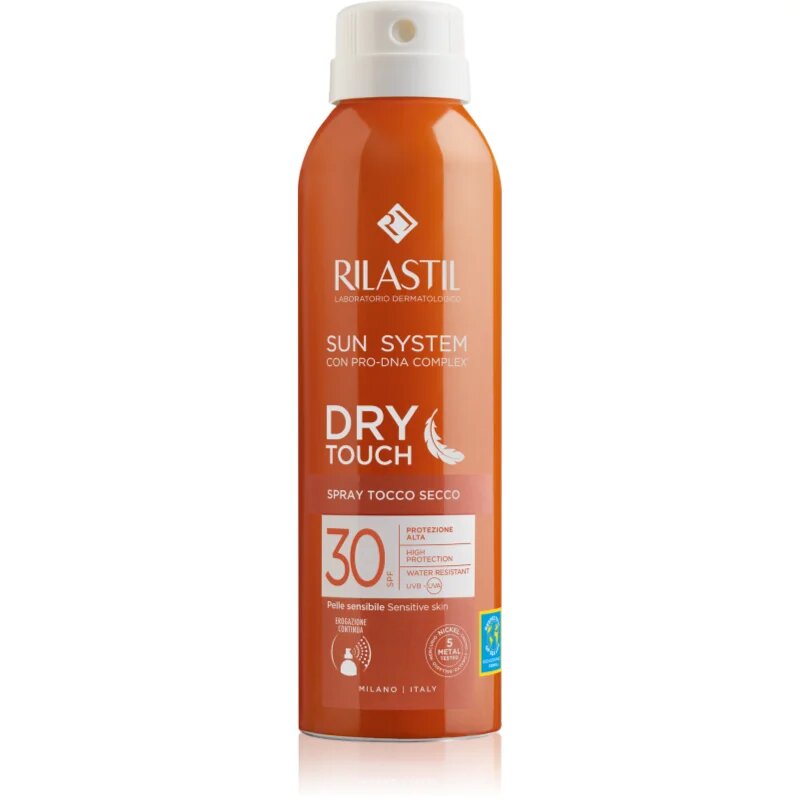 Rilastil Sun System Dry Touch zaščitno pršilo za sončenje SPF 30 200 ml