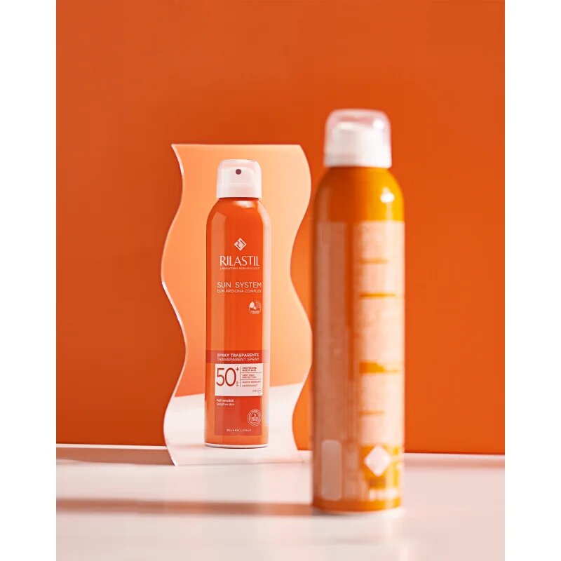 Rilastil Sun System prozorno pršilo za sončenje SPF 50+ 200 ml
