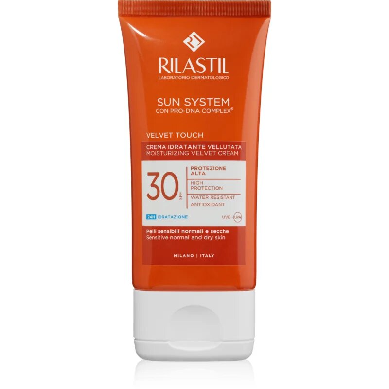 Rilastil Sun System Velvet Touch zaščitna krema za obraz SPF 30 50 ml
