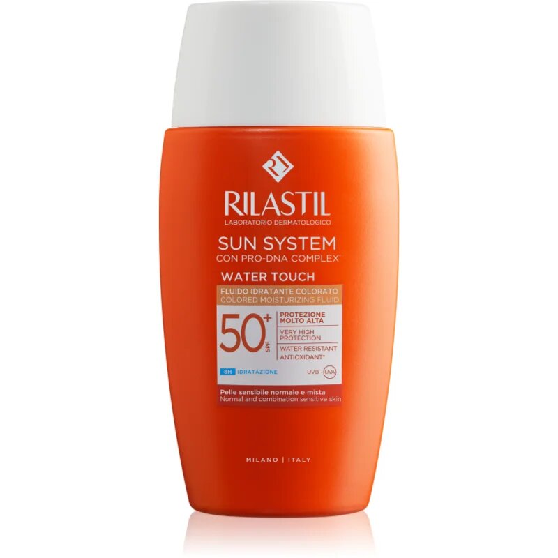 Rilastil Sun System Water Touch zaščitni tonirani fluid za obraz SPF 50+ 50 ml