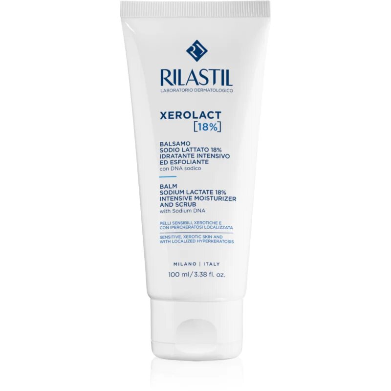 Rilastil Xerolact 18% Sodium Lactate nežni balzam za trdo kožo 100 ml