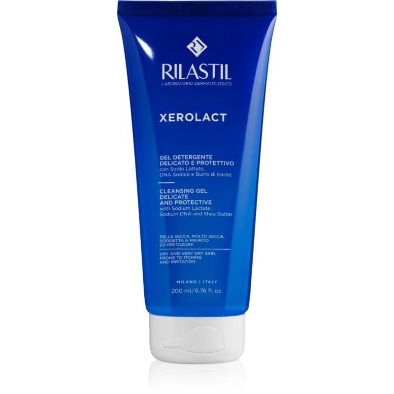 Rilastil Xerolact Cleansing Gel nežni čistilni gel za suho do zelo suho kožo 200 ml