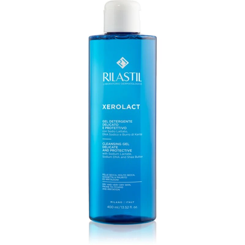 Rilastil Xerolact Cleansing Gel nežni čistilni gel za suho do zelo suho kožo 400 ml
