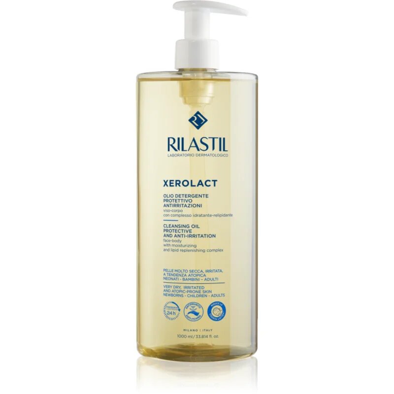 Rilastil Xerolact Cleansing Oil čistilno olje za suho do atopijsko kožo 1000 ml