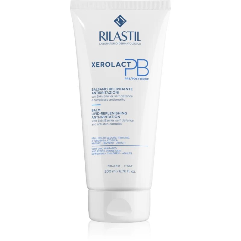 Rilastil Xerolact PB vlažilna in pomirjajoča krema ki dopolnjuje lipide 200 ml