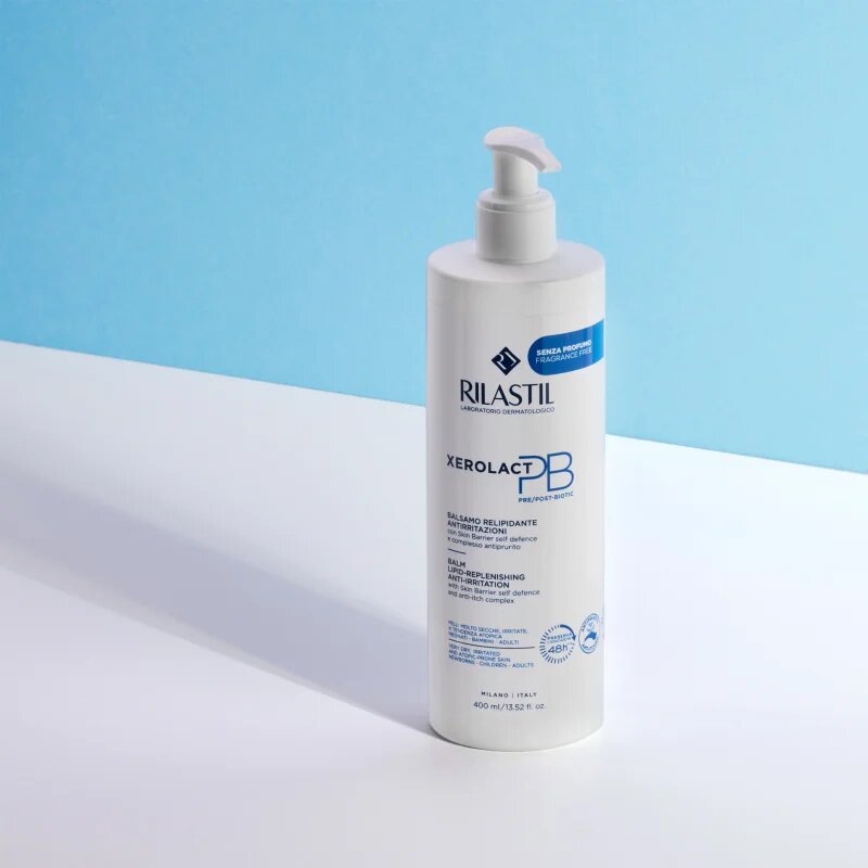 Rilastil Xerolact PB vlažilna in pomirjajoča krema ki dopolnjuje lipide 400 ml