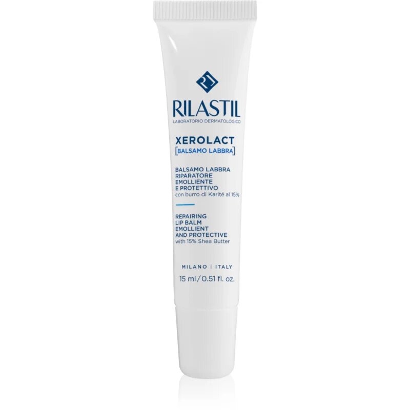 Rilastil Xerolact vlažilni balzam za ustnice za suhe ustnice 15 ml