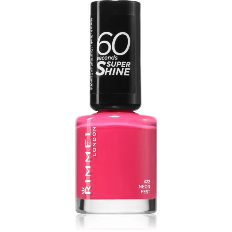 Rimmel 60 Seconds By Rita Ora lak za nohte odtenek 322 Neon Fest 8 ml