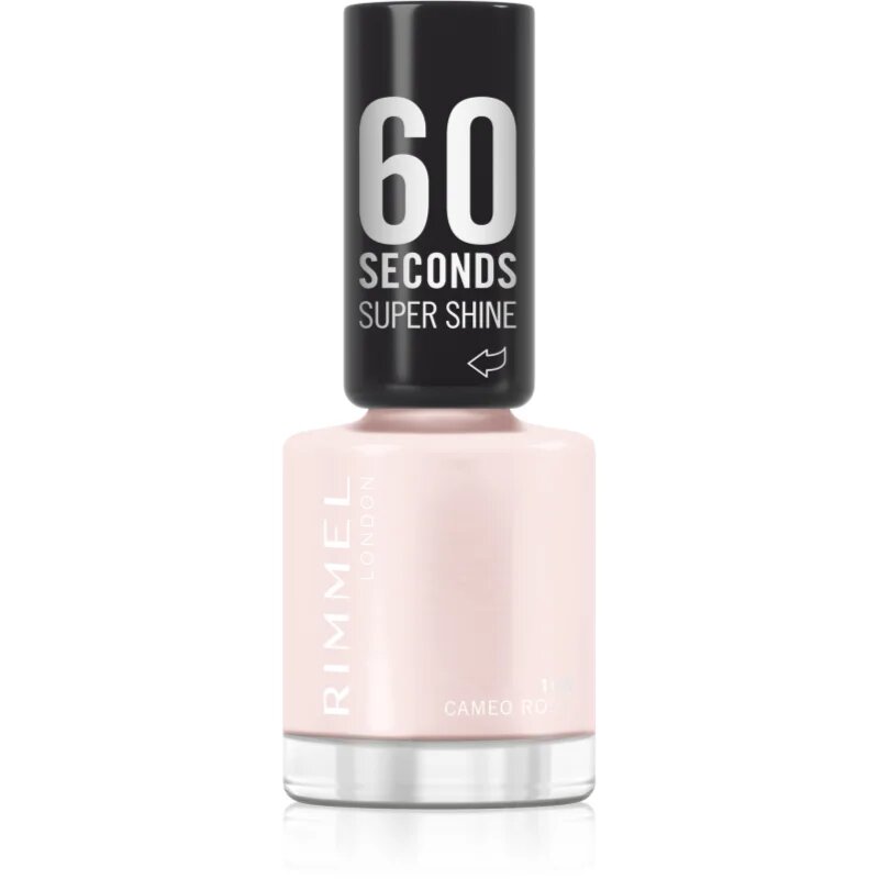 Rimmel 60 Seconds Super Shine lak za nohte odtenek 108 Cameo Rose 8 ml