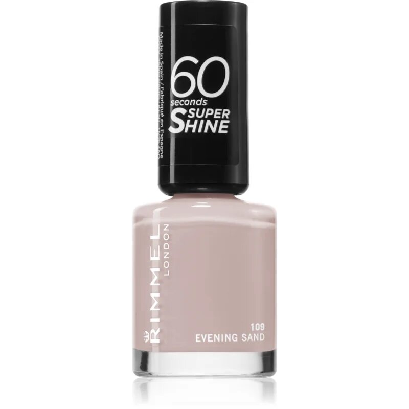 Rimmel 60 Seconds Super Shine lak za nohte odtenek 109 Evening Sand 8 ml