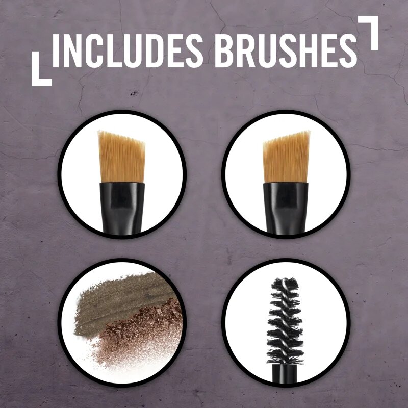 Rimmel Brow This Way paleta za ličenje obrvi odtenek 002 Medium Brown 13 g