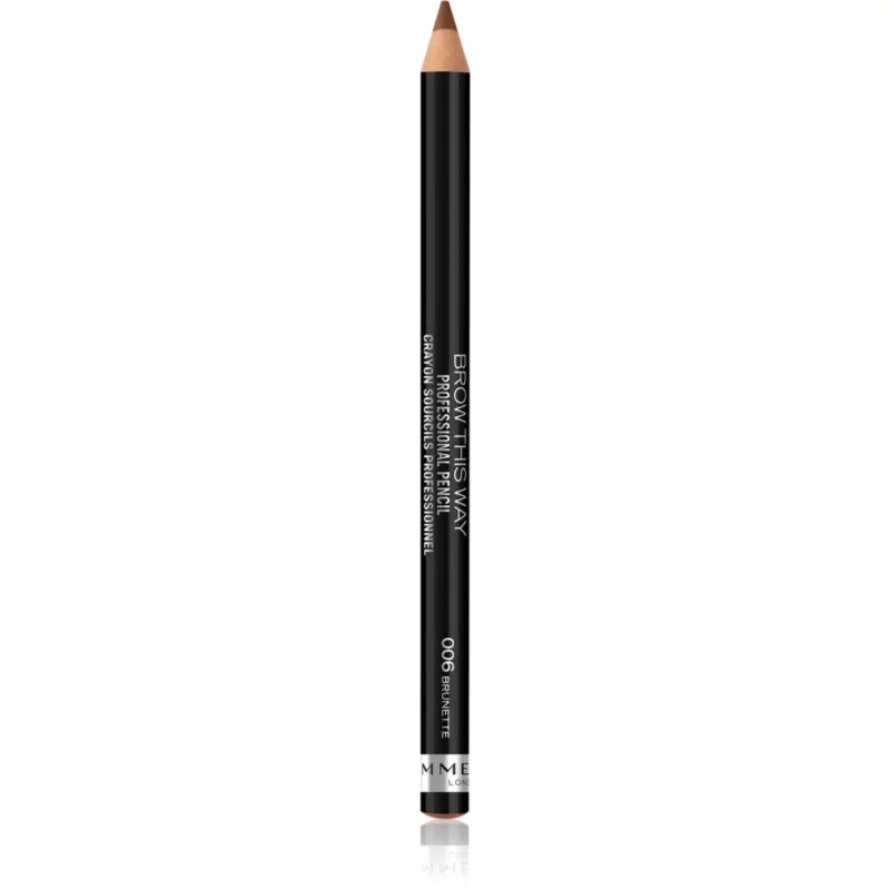 Rimmel Brow This Way svinčnik za obrvi s krtačko odtenek 006 Brunette 14 g
