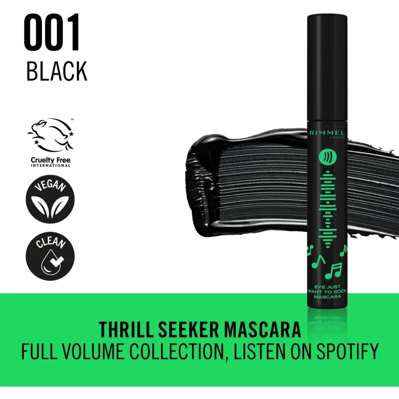 Rimmel Full Volume Collection maskara za volumen ekstra črna odtenek 001 Black 8 ml