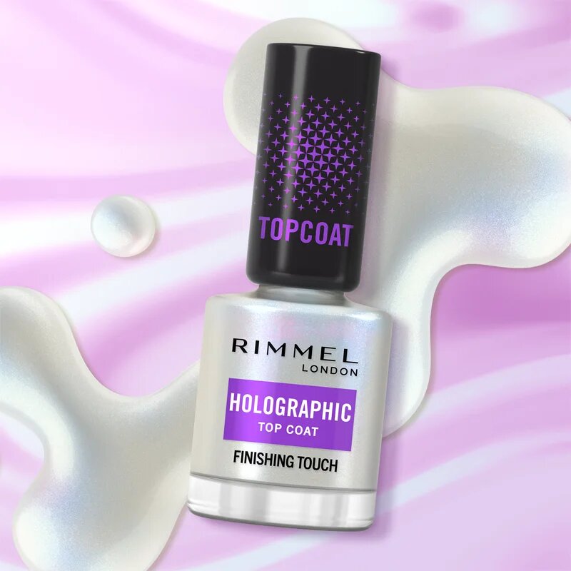 Rimmel Holographic nadlak za nohte z bleščicami 12 ml