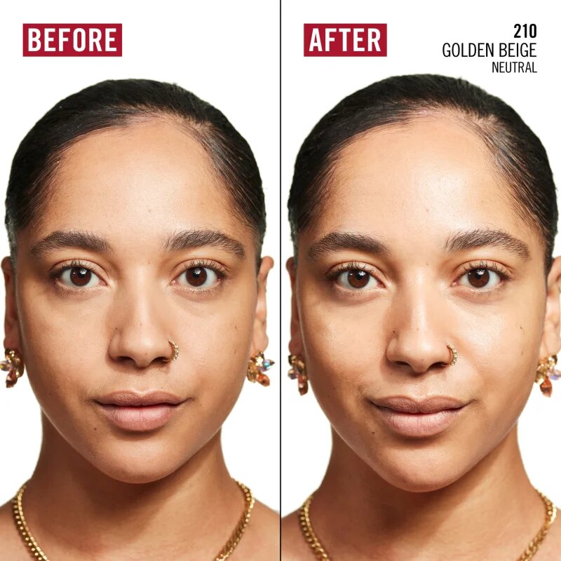 Rimmel Kind & Free Glow It Up lahki vlažilni tekoči puder odtenek 210 Golden Beige 30 ml