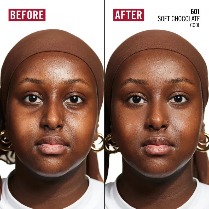 Rimmel Kind & Free Glow It Up lahki vlažilni tekoči puder odtenek 601 Soft Chocolate 30 ml