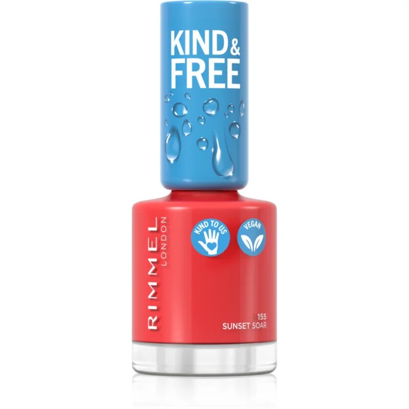Rimmel Kind & Free lak za nohte odtenek 155 Sunset Soar 8 ml