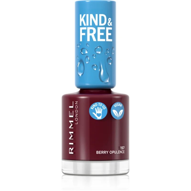Rimmel Kind & Free lak za nohte odtenek 157 Berry Opulence 8 ml