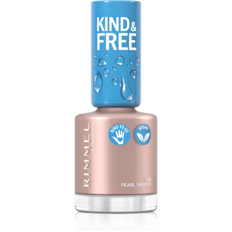 Rimmel Kind & Free lak za nohte odtenek 160 Pearl Shimmer 8 ml