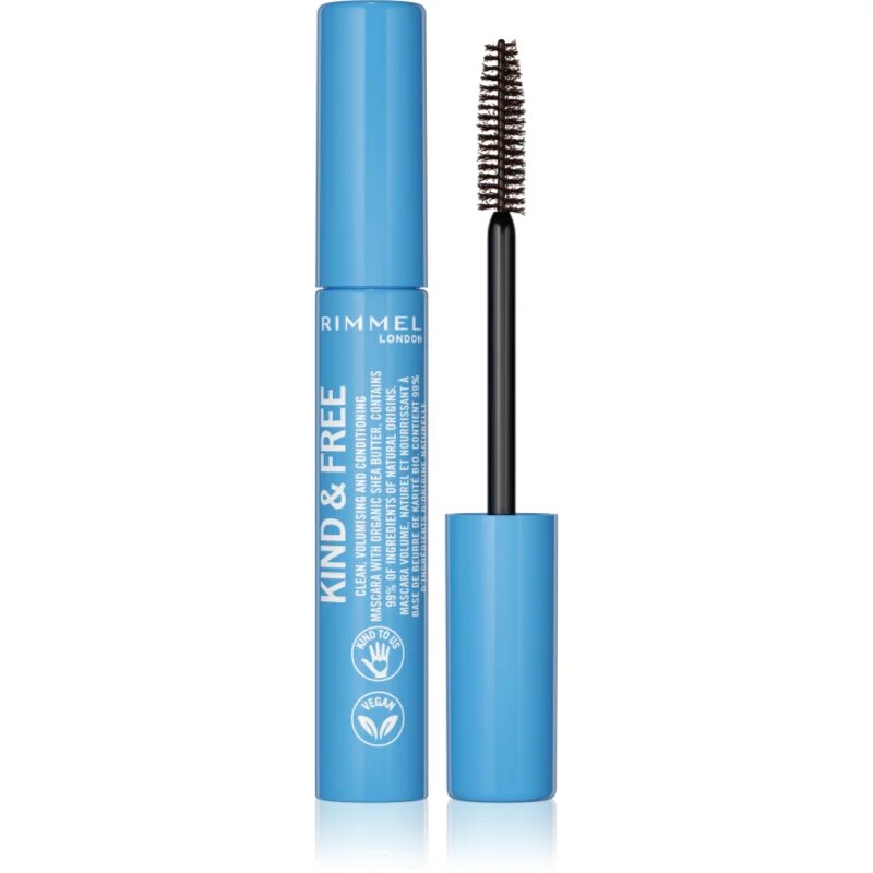 Rimmel Kind & Free maskara za volumen in podaljšanje trepalnic odtenek 002 Brown Black 7 ml
