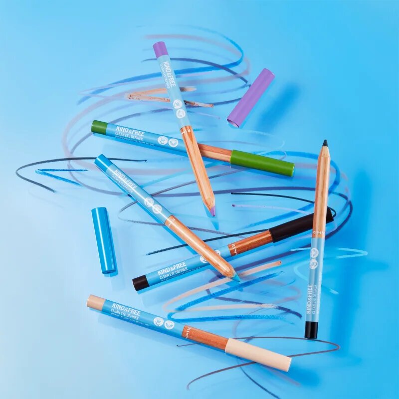 Rimmel Kind & Free svinčnik za oči z intenzivno barvo odtenek 6 Anime Blue 11 g