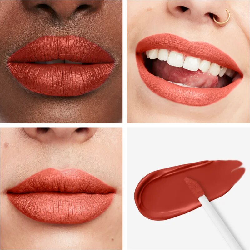 Rimmel Lasting Mega Matte lahka tekoča mat šminka 16 ur odtenek Scarlet Flames 74 ml