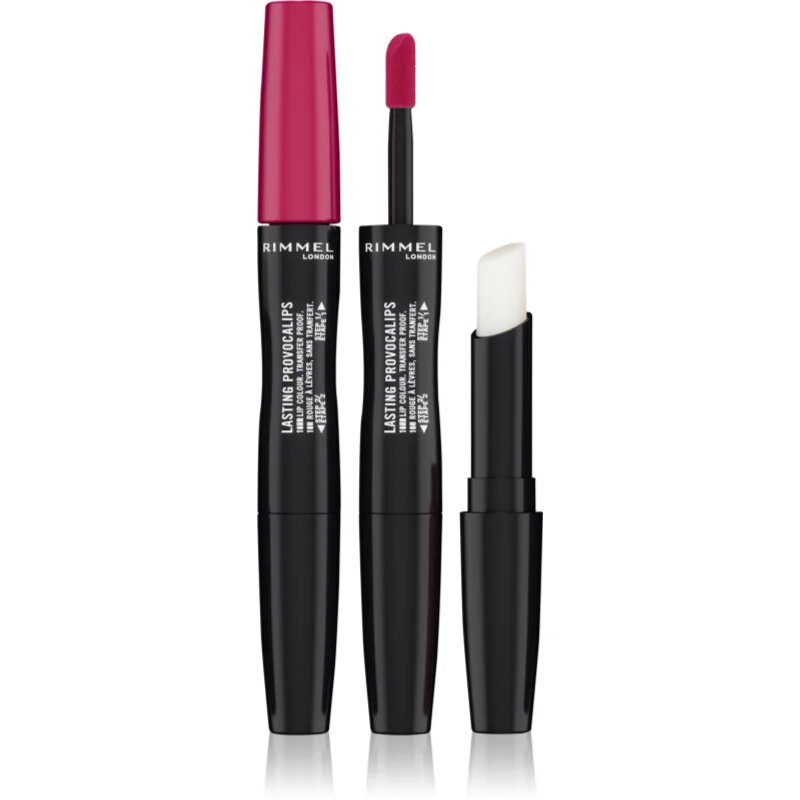 Rimmel Lasting Provocalips Double Ended dolgoobstojna šminka odtenek 310 Pouting Pink 35 g