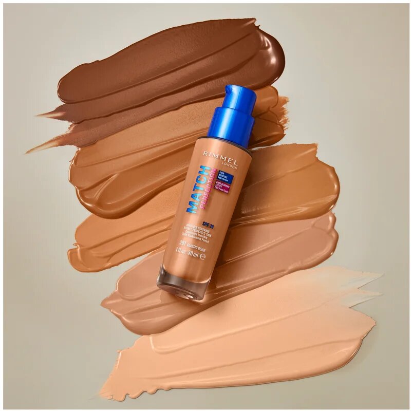 Rimmel Match Perfection tekoči puder SPF 20 odtenek 301 Warm Honey 30 ml