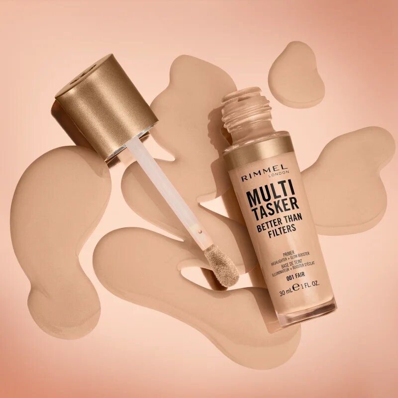 Rimmel Multi-Tasker Better Than Filters posvetlitvena podlaga za poenotenje tona kože odtenek 003 Light 30 ml