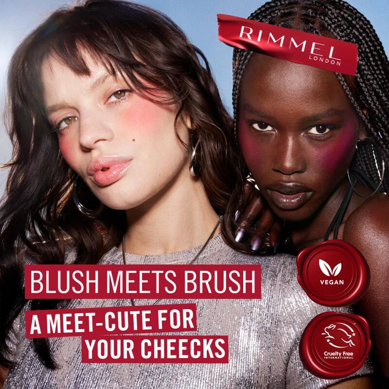 Rimmel Multi-Tasker Blush'N'brush rdečilo v paličici s čopičem odtenek 250 Coral Dust 8 g