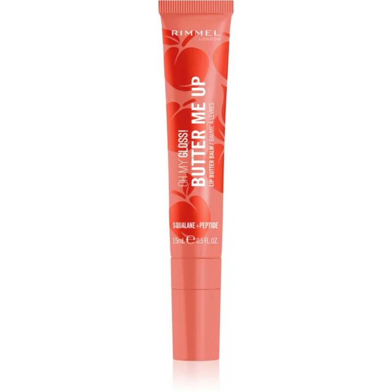 Rimmel Oh My Gloss! Butter Me Up vlažilni balzam za ustnice odtenek 010 Apricello 15 ml