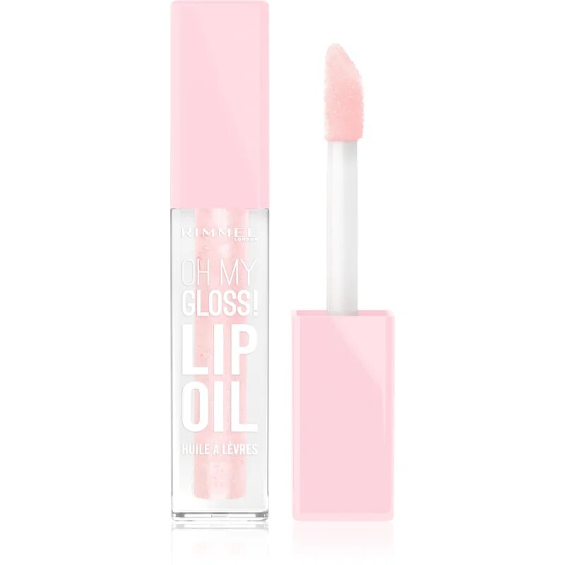 Rimmel Oh My Gloss! Lip Oil olje za ustnice z vlažilnim učinkom odtenek 005 Pink Sugar 4.5 ml