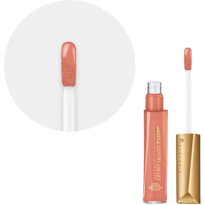 Rimmel Oh My Gloss! Plump sijaj za ustnice odtenek Peach Pie 6.5 ml