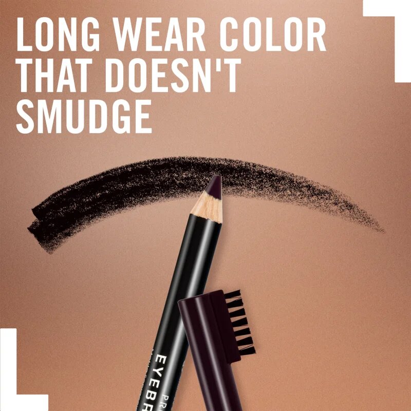 Rimmel Professional svinčnik za obrvi odtenek 004 BLACK BROWN 1.4 g