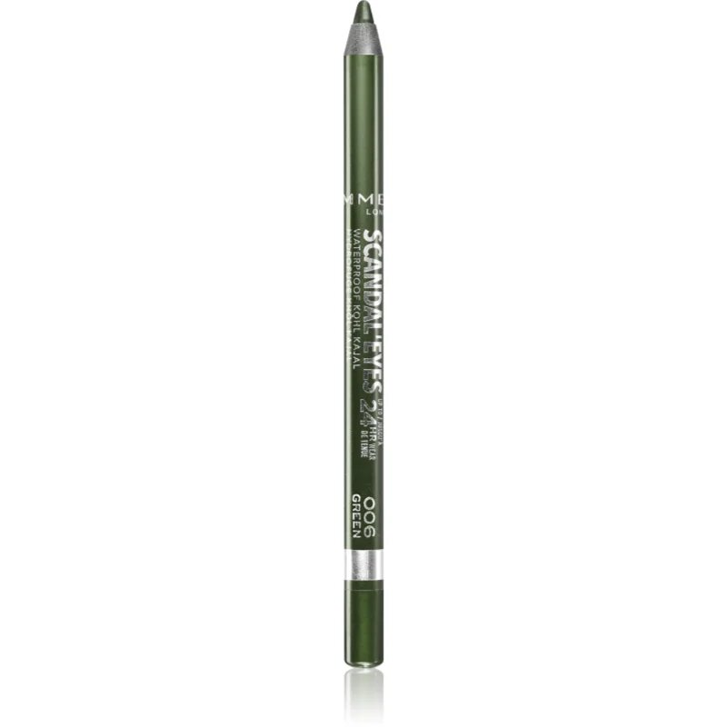 Rimmel Scandal'Eyes Khôl Kajal vodoodporni svinčnik za oči odtenek 006 Green 1.3 g