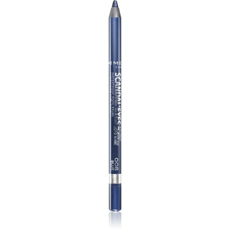 Rimmel Scandal'Eyes Khôl Kajal vodoodporni svinčnik za oči odtenek 008 Blue 1.3 g
