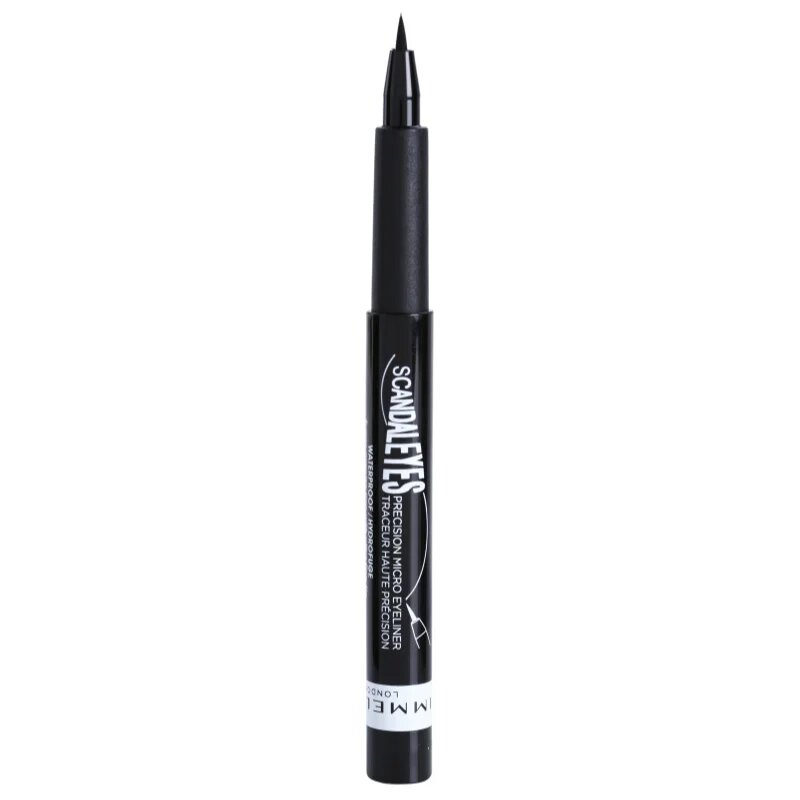 Rimmel ScandalEyes Micro tekoče črtalo za oči vodoodporno odtenek 001 Black 1.1 ml