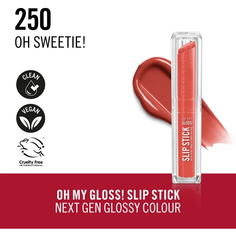 Rimmel Stay Glossy šminka z bleščečim finišem za ustnice odtenek SWEETIE 3.4 g