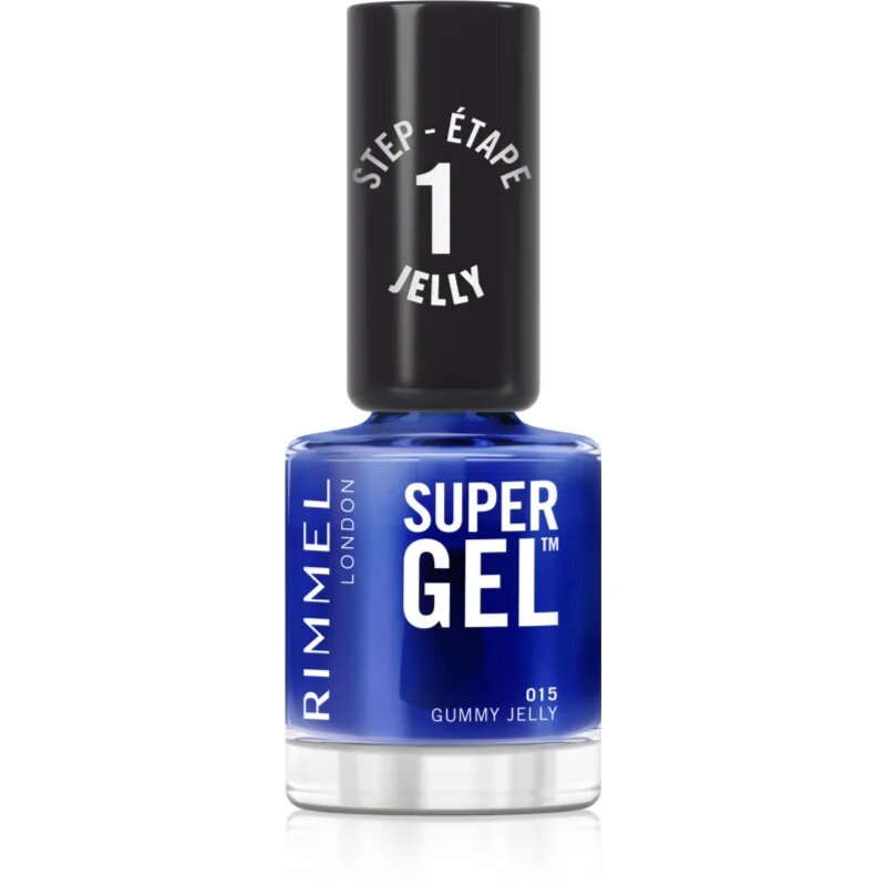 Rimmel Super Gel gel lak za nohte brez uporabe UV/LED lučke odtenek 015 Gummy Jelly 12 ml