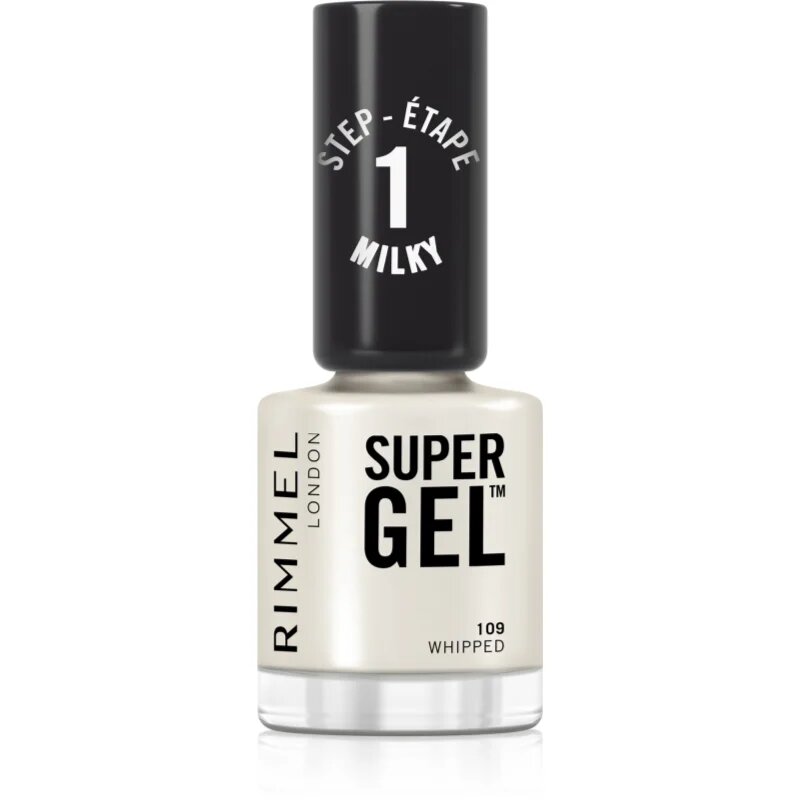 Rimmel Super Gel gel lak za nohte brez uporabe UV/LED lučke odtenek 109 Whipped 12 ml