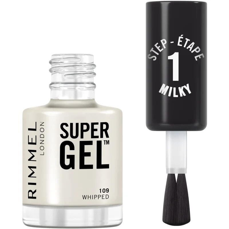 Rimmel Super Gel gel lak za nohte brez uporabe UV/LED lučke odtenek 109 Whipped 12 ml