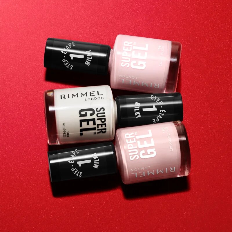 Rimmel Super Gel gel lak za nohte brez uporabe UV/LED lučke odtenek 109 Whipped 12 ml