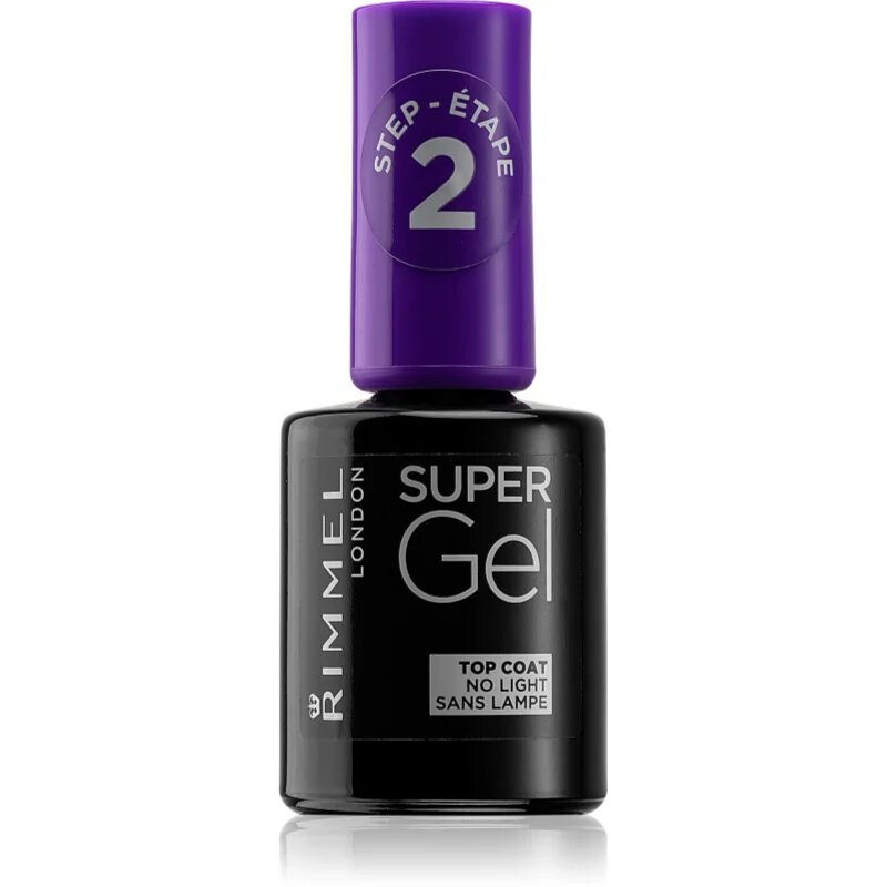 Rimmel Super Gel Step 2 zaščitni nadlak za nohte s sijajem 12 ml