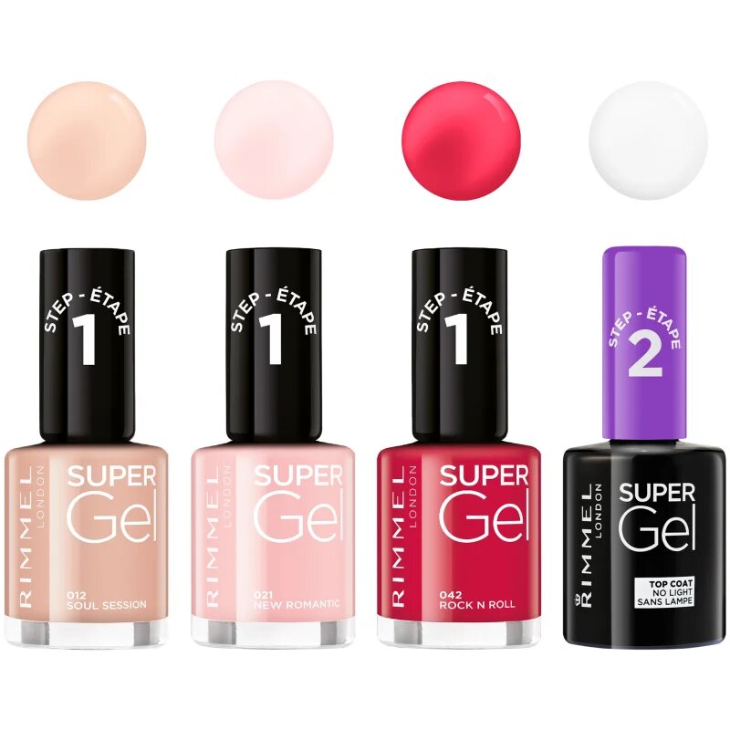 Rimmel Super Gel Step 2 zaščitni nadlak za nohte s sijajem 12 ml