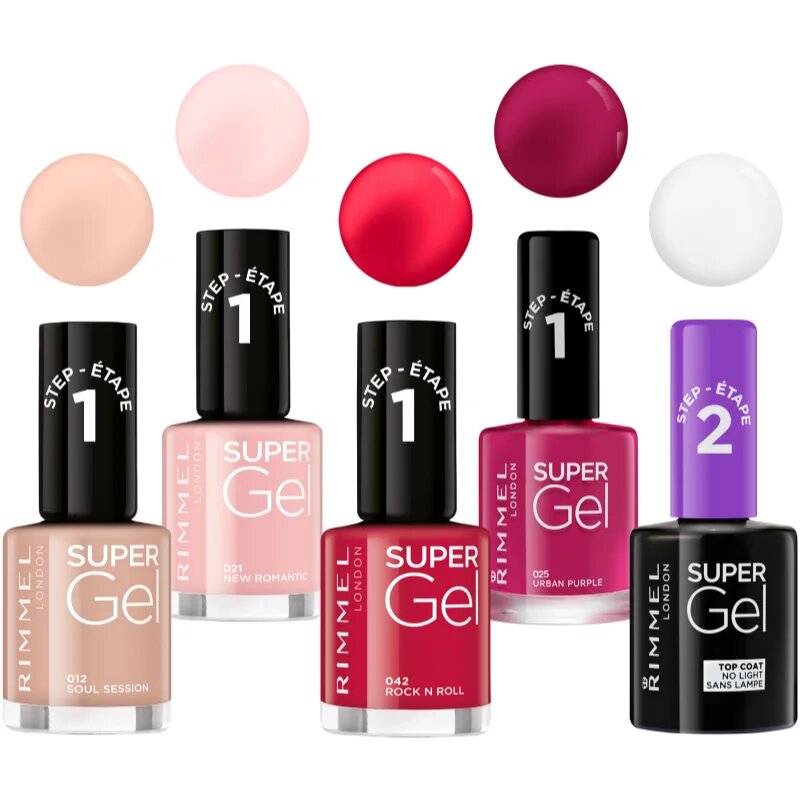 Rimmel Super Gel Step 2 zaščitni nadlak za nohte s sijajem 12 ml